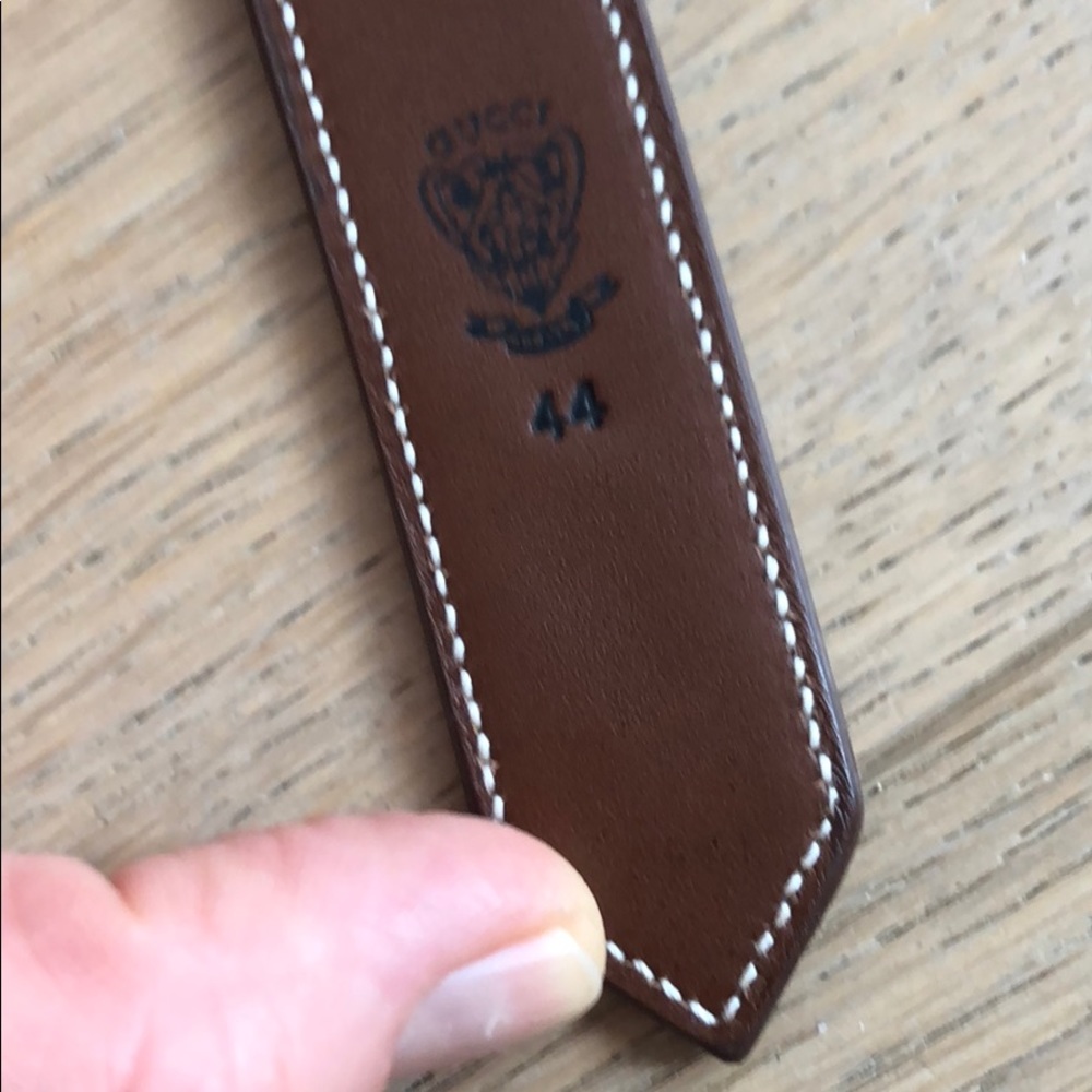 Authentic Gucci brown leather belt - Picture 4 of 5